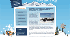Desktop Screenshot of breckenridgesnowmobiling.com